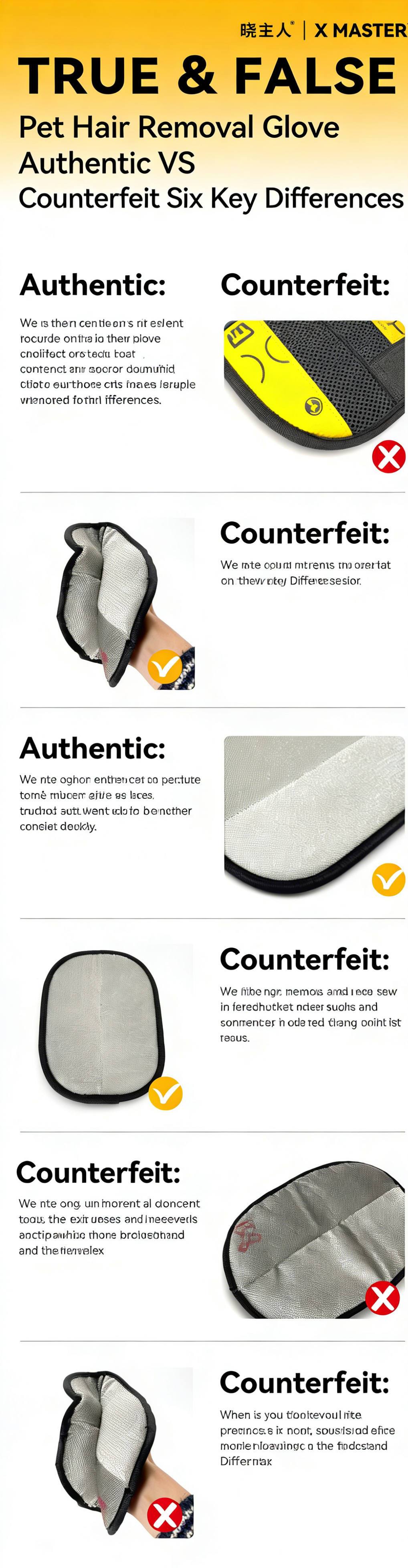 Reusable Pet Hair Remover Mitt: Multi-Fabric Fur Cleaner for Clothes & Home